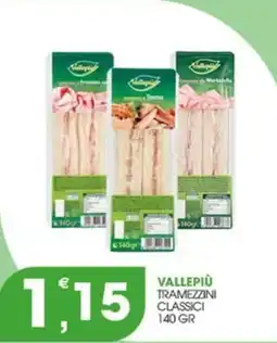 Rosa Cash Vallepiù tramezzini classici offerta