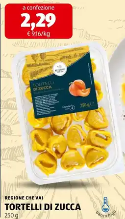 ALDI Tortelli di zucca offerta