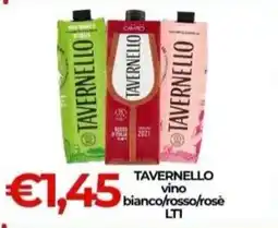 Supermercati Pasquale Prisco Tavernello vino offerta