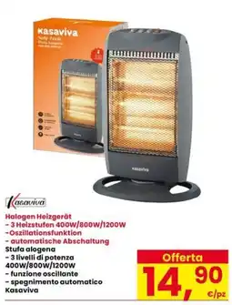 Interspar Stufa alogena Kasaviva offerta