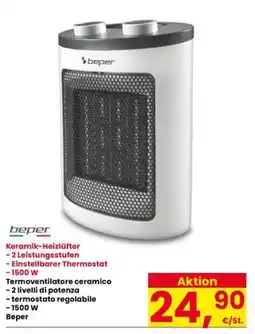 Interspar Termoveolentatore ceramico Beper offerta