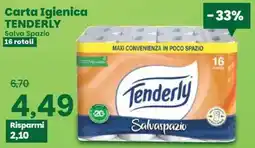 Prix Quality Carta Igienica Tenderly Salvaspazio offerta