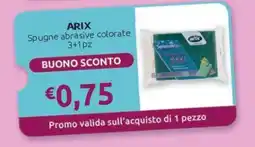 PiùMe Spugne abrasive colorate Arix offerta