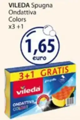 Acqua & Sapone Vileda Spugna Ondattiva Colors offerta