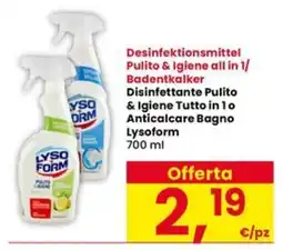 Interspar Disinfettante Pulito & Igiene Tutto in 1 Lysoform offerta