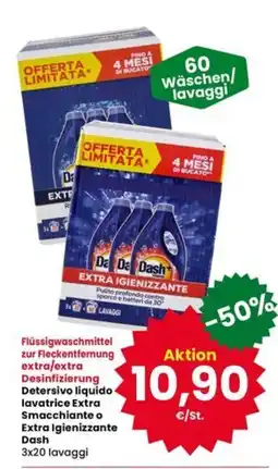 Interspar Detersivo liquido lavatrice Extra Smacchiante o Extra Igienizzante Dash offerta