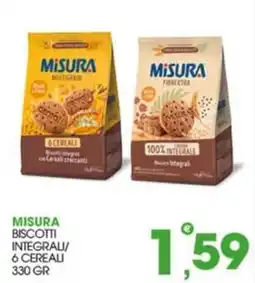 Rosa Cash Misura biscotti integrali/6 cereali offerta