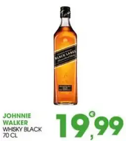 Rosa Cash Johnnie Walker Whisky Black offerta