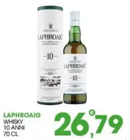 Rosa Cash Laphroaig whisky 10 anni offerta
