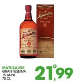 Rosa Cash Matusalem Gran Reserva offerta