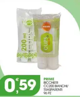 Rosa Cash Prime bicchieri offerta