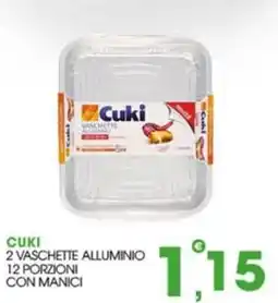 Rosa Cash Cuki vaschette alluminio offerta