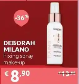 PiùMe Deborah Milano Fixing spray make-up offerta