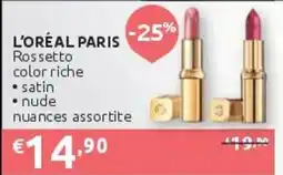 PiùMe L'Oréal Paris Rossetto color riche offerta