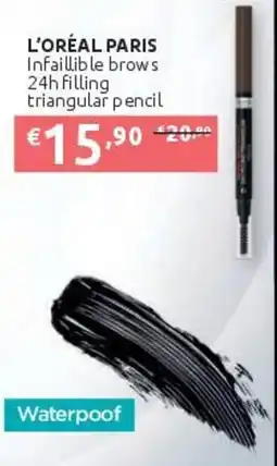 PiùMe L'Oréal Paris Infaillible brows 24h filling triangular pencil offerta