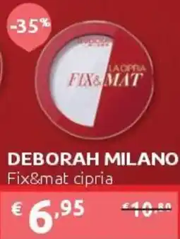 PiùMe Deborah milano fix&mat cipria offerta