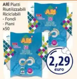 Acqua & Sapone Ari piatti riutilizzabili riciclabili offerta