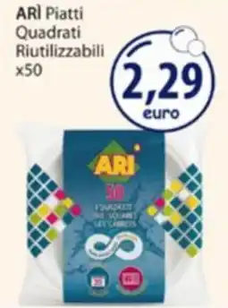 Acqua & Sapone Ari piatti quadrati riutilizzabili offerta