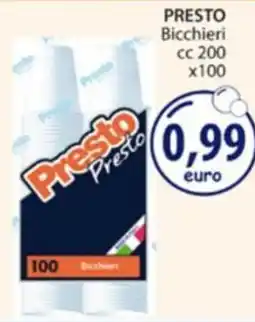 Acqua & Sapone Presto bicchieri offerta