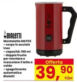 Eurospar Montalatte Bialetti offerta