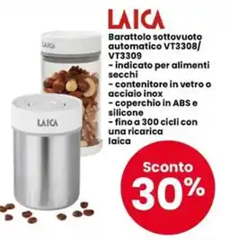 Eurospar Barattolo sottovuoto automatico Laica offerta