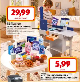 Supermercato giocattolo Aldi in legno