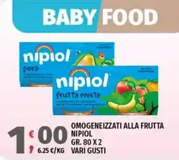 Vivo Supermercati Nipiol omogeneizzati alla frutta offerta