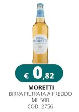 Altasfera Moretti birra filtrata a freddo offerta