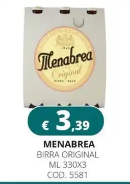 Altasfera Menabrea birra original offerta