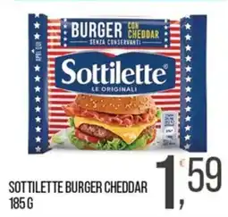 Cash pro Sottilette burger cheddar offerta