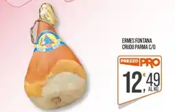 Cash pro ErmeS Fontana Crudo Parma offerta