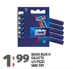Vivo Supermercati Rasoi Blue II Gillette offerta
