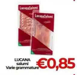 Supermercati Pasquale Prisco Lucana salumi offerta