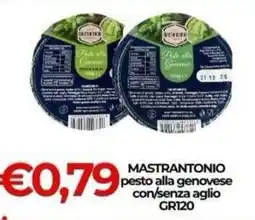 Supermercati Pasquale Prisco Mastrantonio pesto alla genovese con/senza aglio offerta