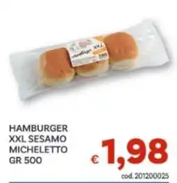 Vivo Supermercati Hamburger XXL Sesamo Micheletto offerta