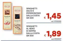 Vivo Supermercati Spaghetti aglio e peperoncino dalla costa offerta