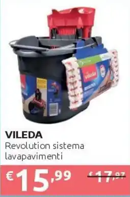 PiùMe Vileda Revolution sistema lavapavimenti offerta