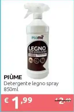 PiùMe Piùme Detergente legno spray offerta