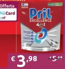 PiùMe Pril Excellence 4in1 offerta