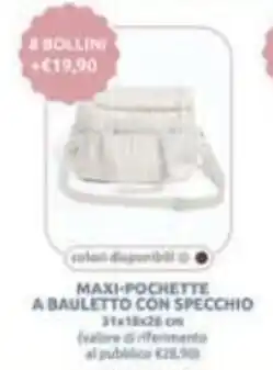 PiùMe Maxi-pochette a bauletto con specchio offerta