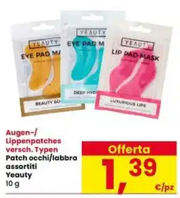 Interspar Patch occhi/ labbra assortiti Yeauty offerta