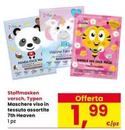 Interspar Maschere viso in tessuto assortite 7th Heaven offerta