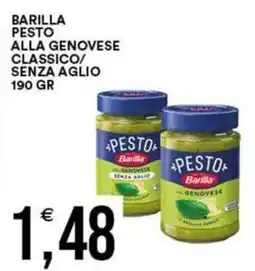Vantaggio Cash&Carry Barilla pesto alla genovese classico senza aglio offerta