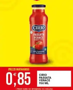 Vantaggio Cash&Carry Passata verace Cirio offerta