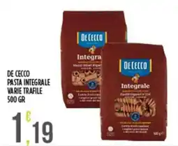 Euroesse De Cecco pasta integrale varie trafile offerta