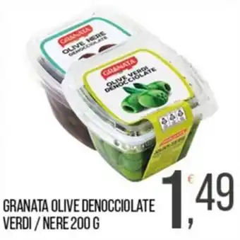 Granata olive denocciolate verdi / nere
