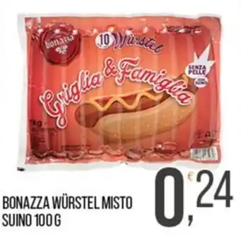 Bonazza würstel misto suino
