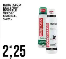 Vantaggio Cash&Carry Borotalco deo spray invisible verde/originale offerta