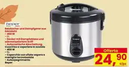 Interspar Reiskocher und Dampfgarer aus Edelstahl Bepер offerta