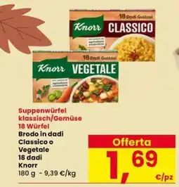 Interspar Suppenwürfel klassisch/Gemüse Knorr offerta